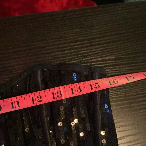 Black, sequin, corset top - Picture 8 of 9